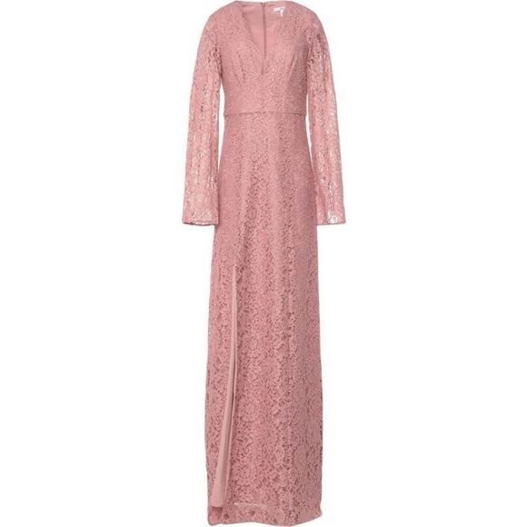 ZAC Zac Posen NWT Long Sleeve Lace Gown in Pink Size 10 - Picture 3 of 10